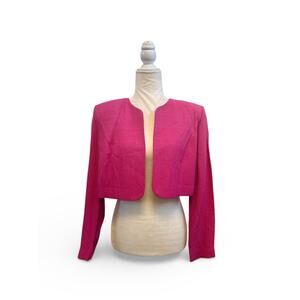 Danny & Nicole Vintage Pink Rayon Blazer Shrug Size 12P